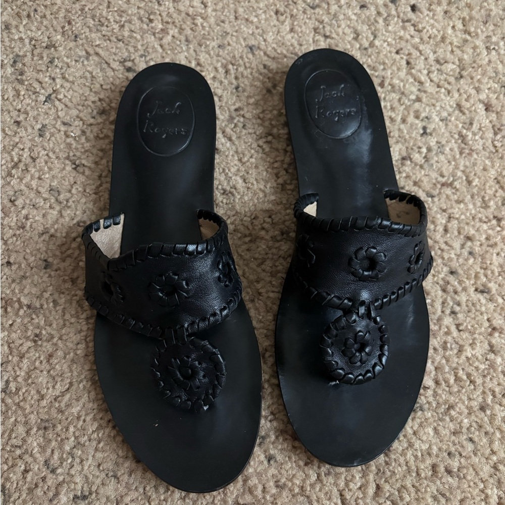 jack rogers black sandals